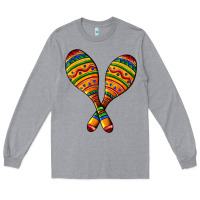 Heather Grey mexican maracas Long Sleeve Tee - AdoDesignShop