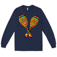 Navy mexican maracas Long Sleeve Tee - AdoDesignShop