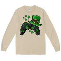 Mushroom St Patricks Day Gamer Long Sleeve Tee - Jasminsmagicworld