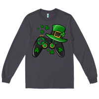 Smoke St Patricks Day Gamer Long Sleeve Tee - Jasminsmagicworld