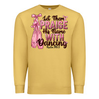Antique Gold let them praise his name with dancing Premium Sweatshirt - NancyCooperArtShop