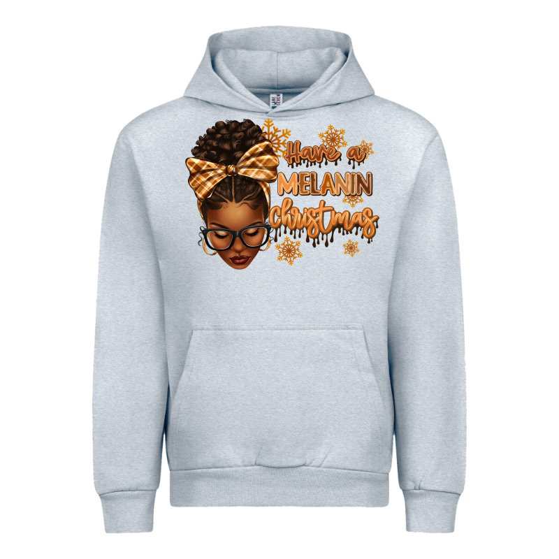 Have A Melanin Christmas Afro Woman Urban Hoodie by texasbilliewilder | Teevron
