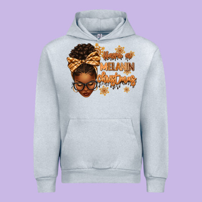 Have A Melanin Christmas Afro Woman Urban Hoodie Designed By Texasbilliewilder
