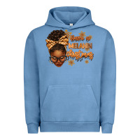 Pigment Pebble Blue Have a melanin Christmas afro woman Urban Hoodie - texasbilliewilder