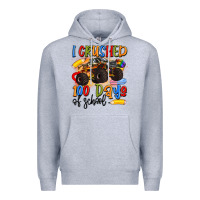 Heather Grey i crushed 100 days of school Premium Hoodie - Artiststas