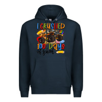 Navy i crushed 100 days of school Premium Hoodie - Artiststas