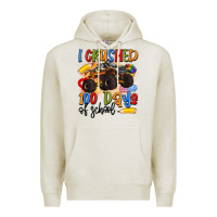 Oatmeal Heather i crushed 100 days of school Premium Hoodie - Artiststas