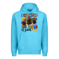 Ocean Blue i crushed 100 days of school Premium Hoodie - Artiststas