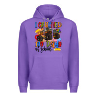 Purple i crushed 100 days of school Premium Hoodie - Artiststas