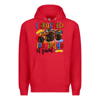 Red i crushed 100 days of school Premium Hoodie - Artiststas