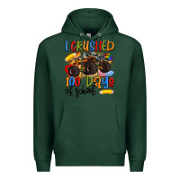 Sports Green i crushed 100 days of school Premium Hoodie - Artiststas
