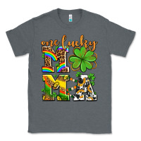 Charcoal Heather one lucky mama Classic Tee - AdoDesignShop