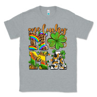Heather Grey one lucky mama Classic Tee - AdoDesignShop