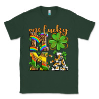 Sports Green one lucky mama Classic Tee - AdoDesignShop