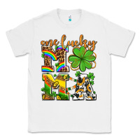 White one lucky mama Classic Tee - AdoDesignShop