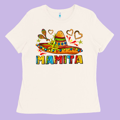 Mamita And Sombrero With Lime Flowers Ladies Tee Designed By Adodesignshop