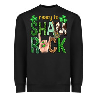 Black Ready to shamrock St. Patrick's Day Heavyweight Sweatshirt - Neo Western
