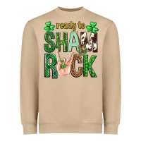 Mushroom Ready to shamrock St. Patrick's Day Heavyweight Sweatshirt - Neo Western