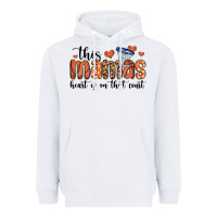 White this mamas heart is on that court Heavyweight Hoodie - MaliasSmallBusiness