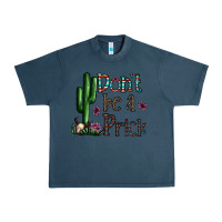 Midnight Navy don't be a prick Urban Heavy Tee - CowhideDigitalArt
