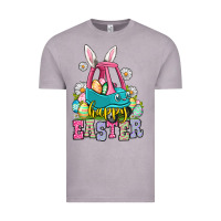 Vintage Zinc Happy Easter toddler car Vintage Tee - OliviaCreatesArt