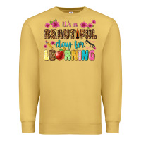 Antique Gold its a beautiful day for learning Premium Sweatshirt - NancyCooperArtShop