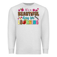 Oatmeal Heather its a beautiful day for learning Premium Sweatshirt - NancyCooperArtShop