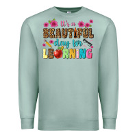 Seafoam its a beautiful day for learning Premium Sweatshirt - NancyCooperArtShop
