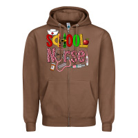 Chestnut School Nurse Zipper Hoodie - LillyAllenDesigns