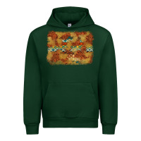 Forest Green Aztec Background Pattern Western Urban Hoodie - texasbilliewilder