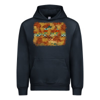 Navy Aztec Background Pattern Western Urban Hoodie - texasbilliewilder