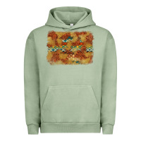 Pigment Oil Green Aztec Background Pattern Western Urban Hoodie - texasbilliewilder