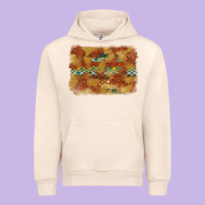 Aztec Background Pattern Western Urban Hoodie Designed By Texasbilliewilder