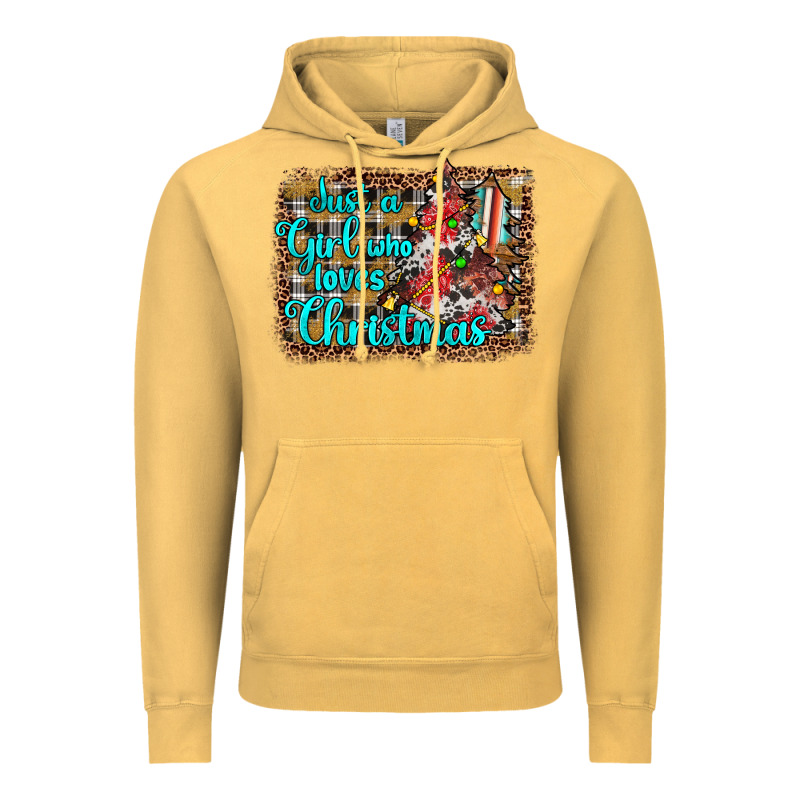 Just A Girl Who Loves Christmas Vintage Hoodie by JahusDesignShop | Teevron