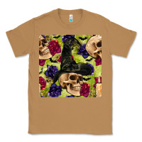 Toasted Coconut halloween witch skull seamless pattern Classic Tee - BundleAndBundleShop