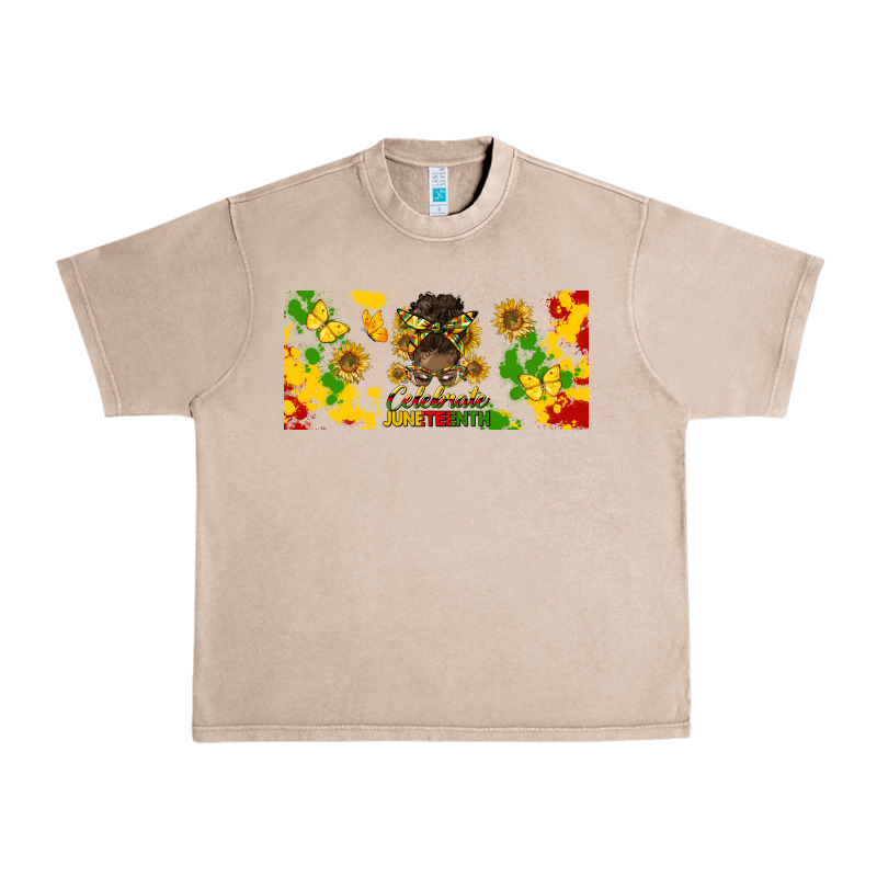 Celebrate Juneteenth Libbey Glass Urban Heavy Tee by HRA Design Shop | Teevron