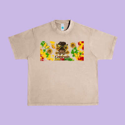 Celebrate Juneteenth Libbey Glass Urban Heavy Tee Designed By Hra Design Shop