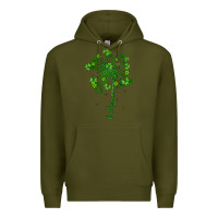 Army Green lucky st patrick s day Premium Hoodie - Artiststas