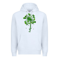 White lucky st patrick s day Premium Hoodie - Artiststas