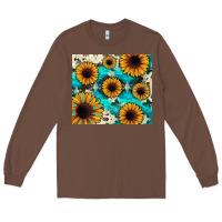 Chestnut gemstone sunflower Long Sleeve Tee - JahusDesignShop