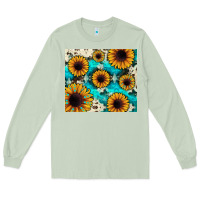 Matcha gemstone sunflower Long Sleeve Tee - JahusDesignShop
