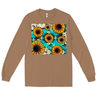 Toasted Coconut gemstone sunflower Long Sleeve Tee - JahusDesignShop