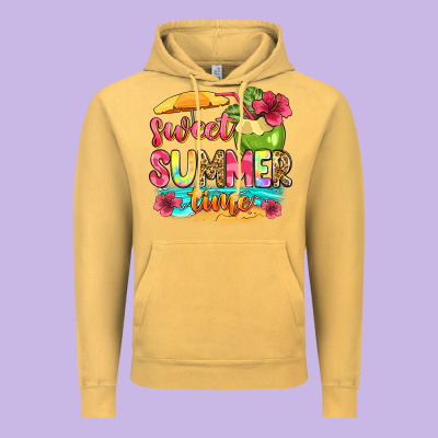 Sweet Summer Time Vintage Hoodie Designed By Zillion Design Studio