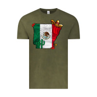 Vintage Olive mexica oklahama Vintage Tee - CowhideDigitalArt