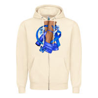 Sandshell colon cancer heels Zipper Hoodie - NancyCooperArtShop