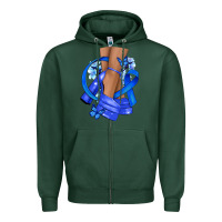 Sports Green colon cancer heels Zipper Hoodie - NancyCooperArtShop
