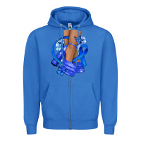 Colon Cancer Heels Zipper Hoodie | Teevron