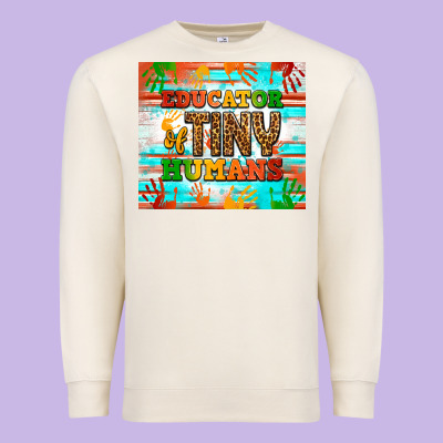 Educator Of Tiny Humans Premium Sweatshirt Designed By Nancycooperartshop