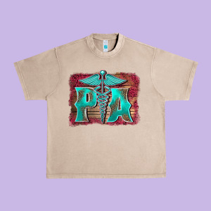 Physician Medical Symbol Assistant Nurse Background Urban Heavy Tee Designed By Barkaloodesign