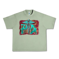 Oil Green physician medical symbol assistant nurse background Urban Heavy Tee - BarkalooDesign